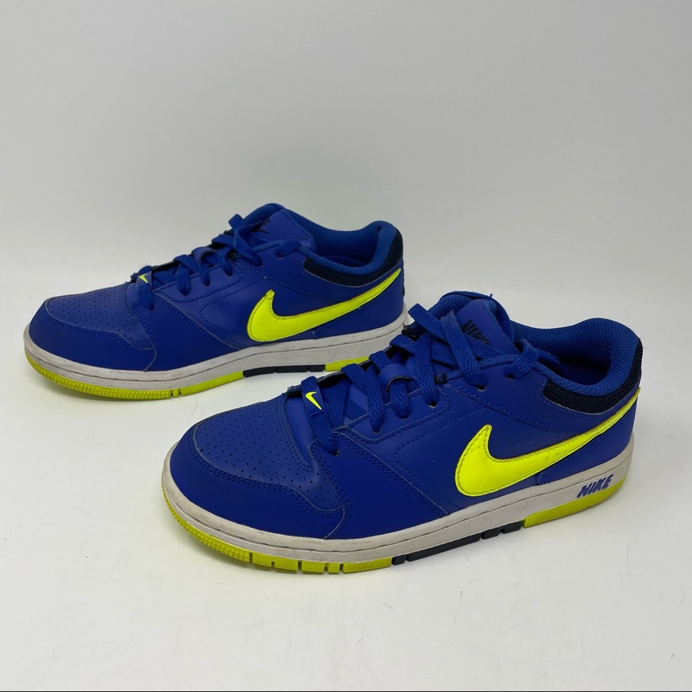 Nike Prestige IV Low Youth Size 5.5 Leather Blue/Yellow/White.